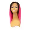 Fancy Lace Front Wig - T1B/PINK (10 inches)