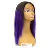 Fancy Lace Front Wig - T1B/PURPLE (14 inches)