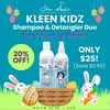 One week only: Kleen Kidz Hair/Body Shampoo & Detangler Duo