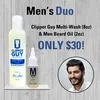 One week only: Clipper Guy Mult-Wash 3-in-1 (8oz) & Men Beard Oil (2oz) Men's Duo!