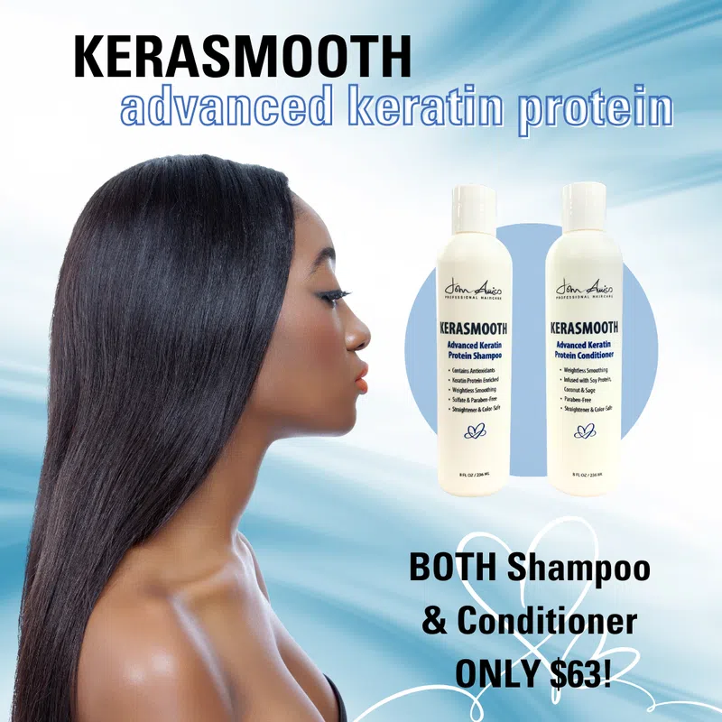 week only: Kerasmooth (8oz) & Conditioner (8oz) Duo! | Professional Stylist Salon Grade - John